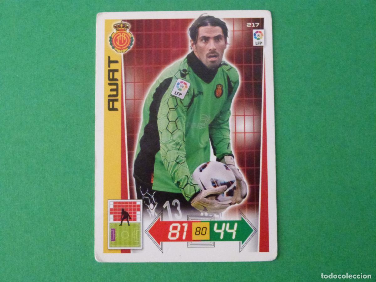 Cromos de F&uacute;tbol: TRADING CARD FUTBOL AWAT R.C.D. MALLORCA N&ordm; 217 LIGA ADRENALYN XL 2012-2013/12-13