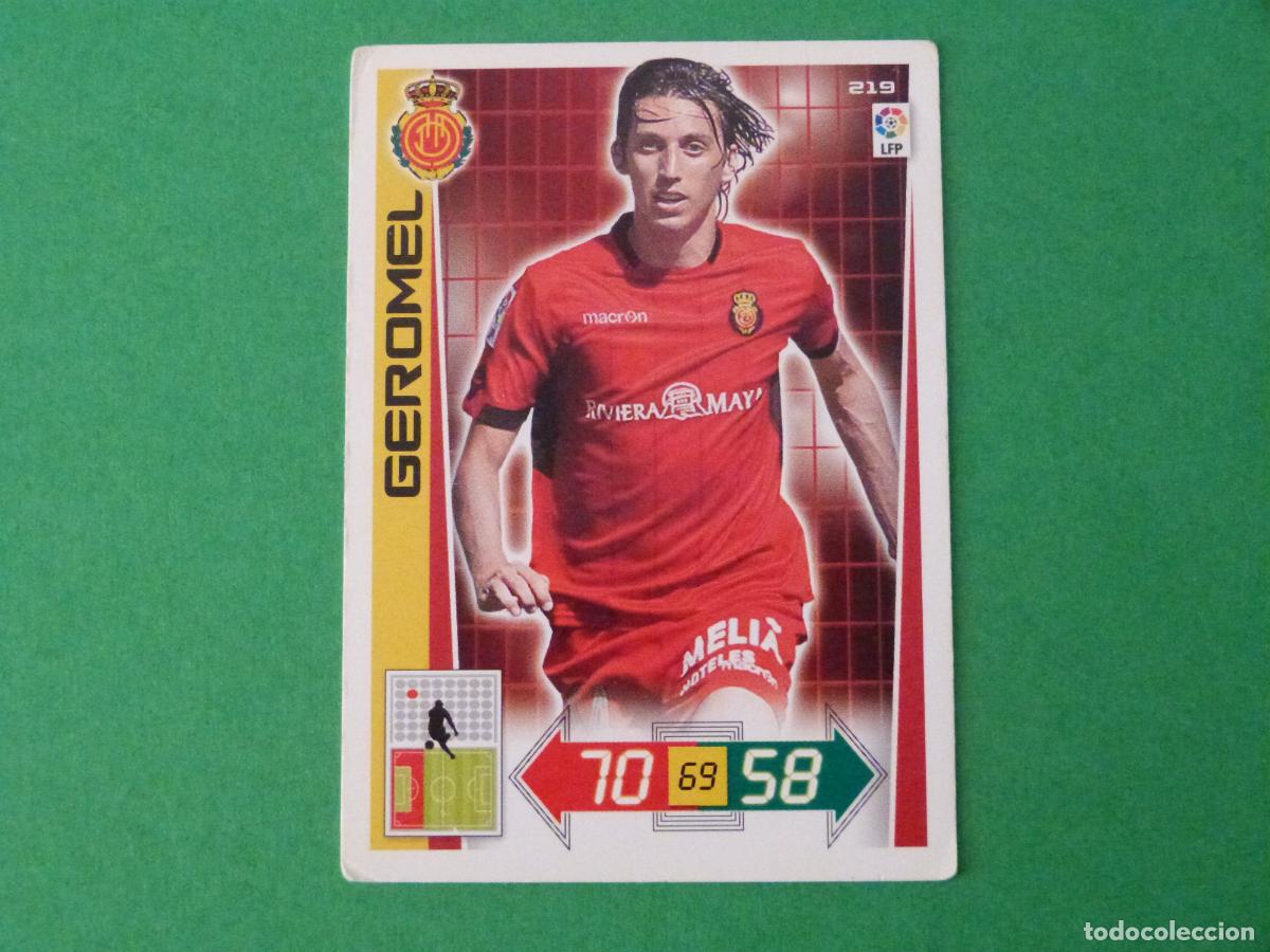 Cromos de F&uacute;tbol: TRADING CARD FUTBOL GEROMEL R.C.D. MALLORCA N&ordm; 219 LIGA ADRENALYN XL 2012-2013/12-13