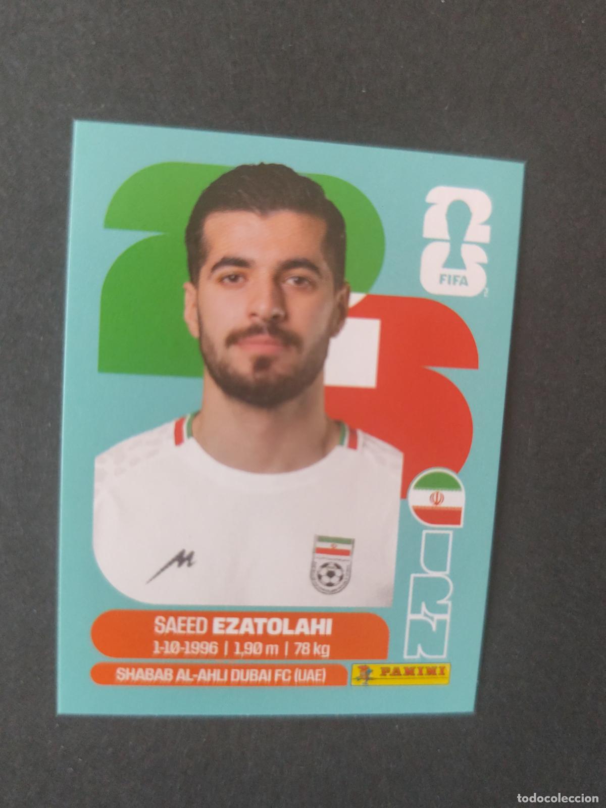 Cromos de F&uacute;tbol: IRN11 SAEID EZATOLAHI 11 IR&Aacute;N MUNDIAL FIFA WORLD CUP 2026 STICKER PANINI SIN PEGAR