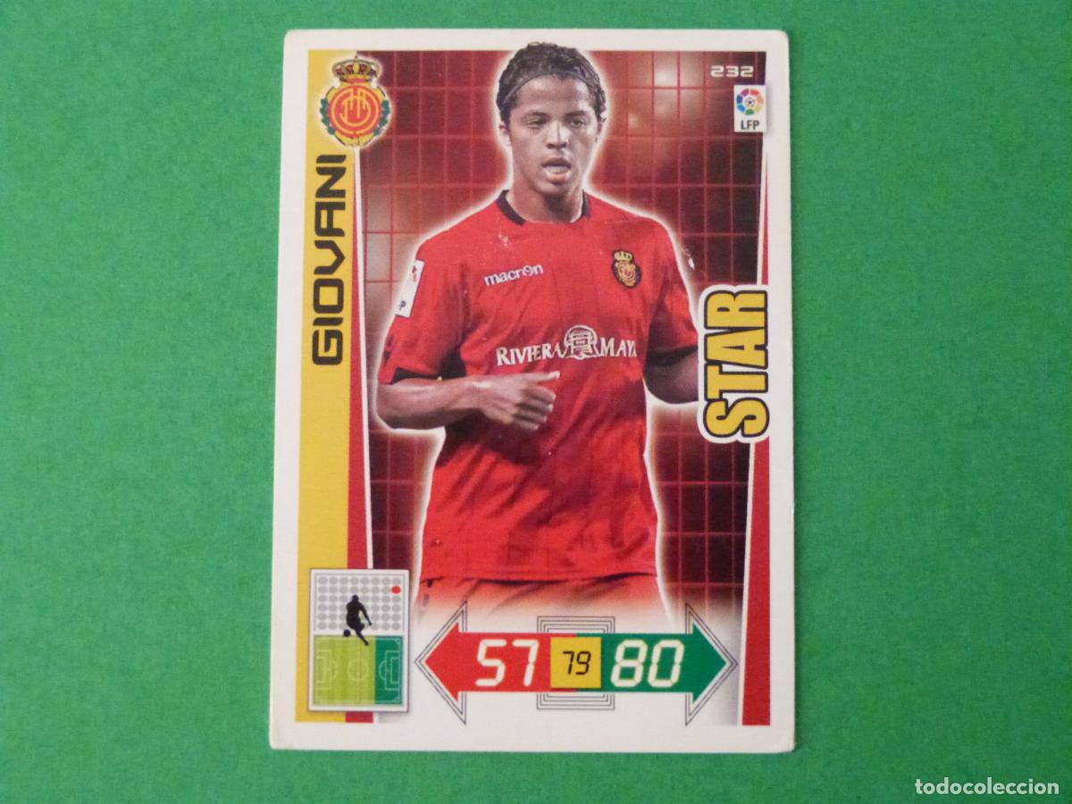Cromos de F&uacute;tbol: TRADING CARD FUTBOL GIOVANI R.C.D. MALLORCA N&ordm; 232 LIGA ADRENALYN XL 2012-2013/12-13