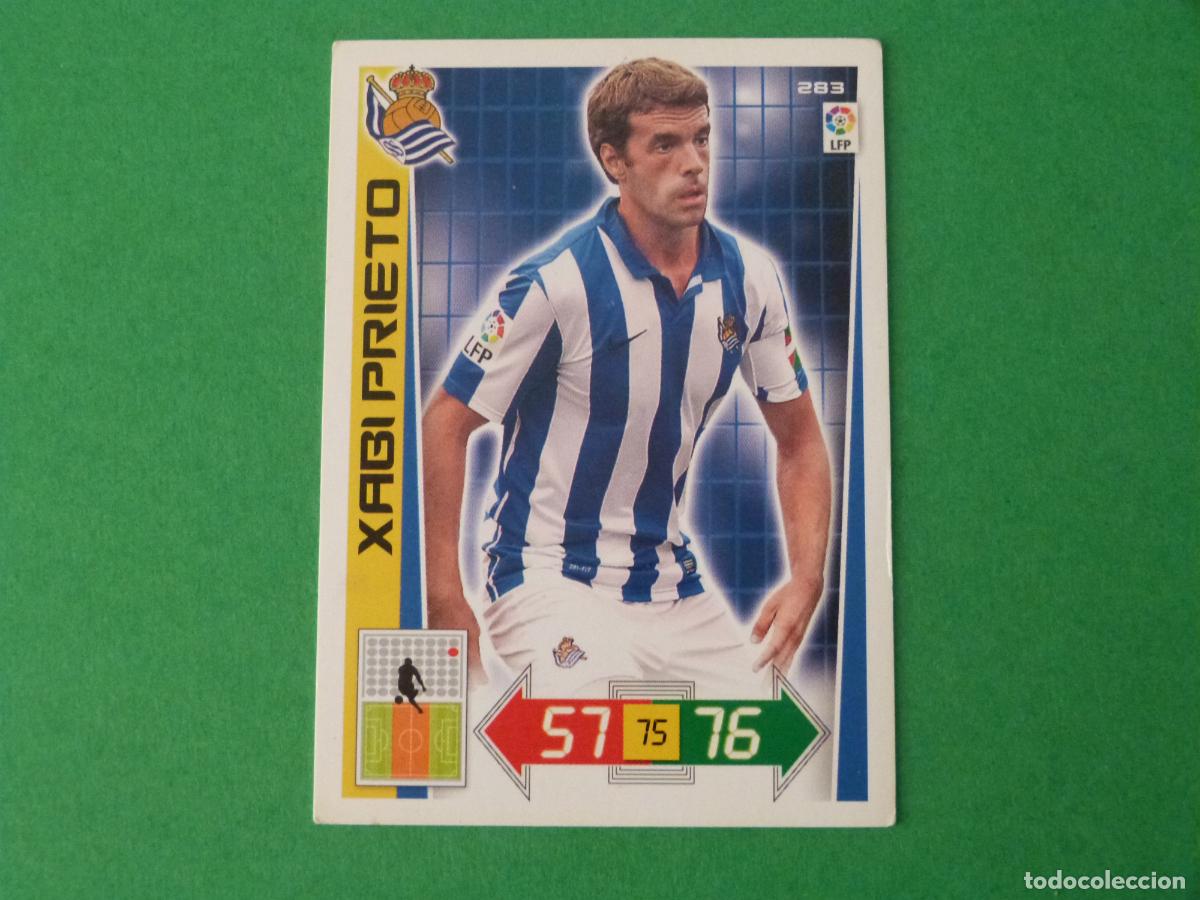 Figurine di Calcio: TRADING CARD FUTBOL XABI PRIETO REAL SOCIEDAD N&ordm; 283 LIGA ADRENALYN XL 2012-2013/12-13