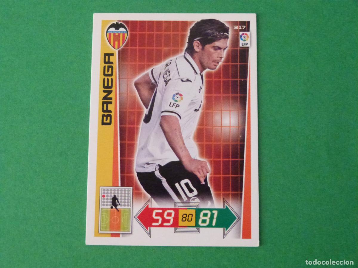 Cromos de F&uacute;tbol: TRADING CARD FUTBOL BANEGA VALENCIA C.F. N&ordm; 317 LIGA ADRENALYN XL 2012-2013/12-13