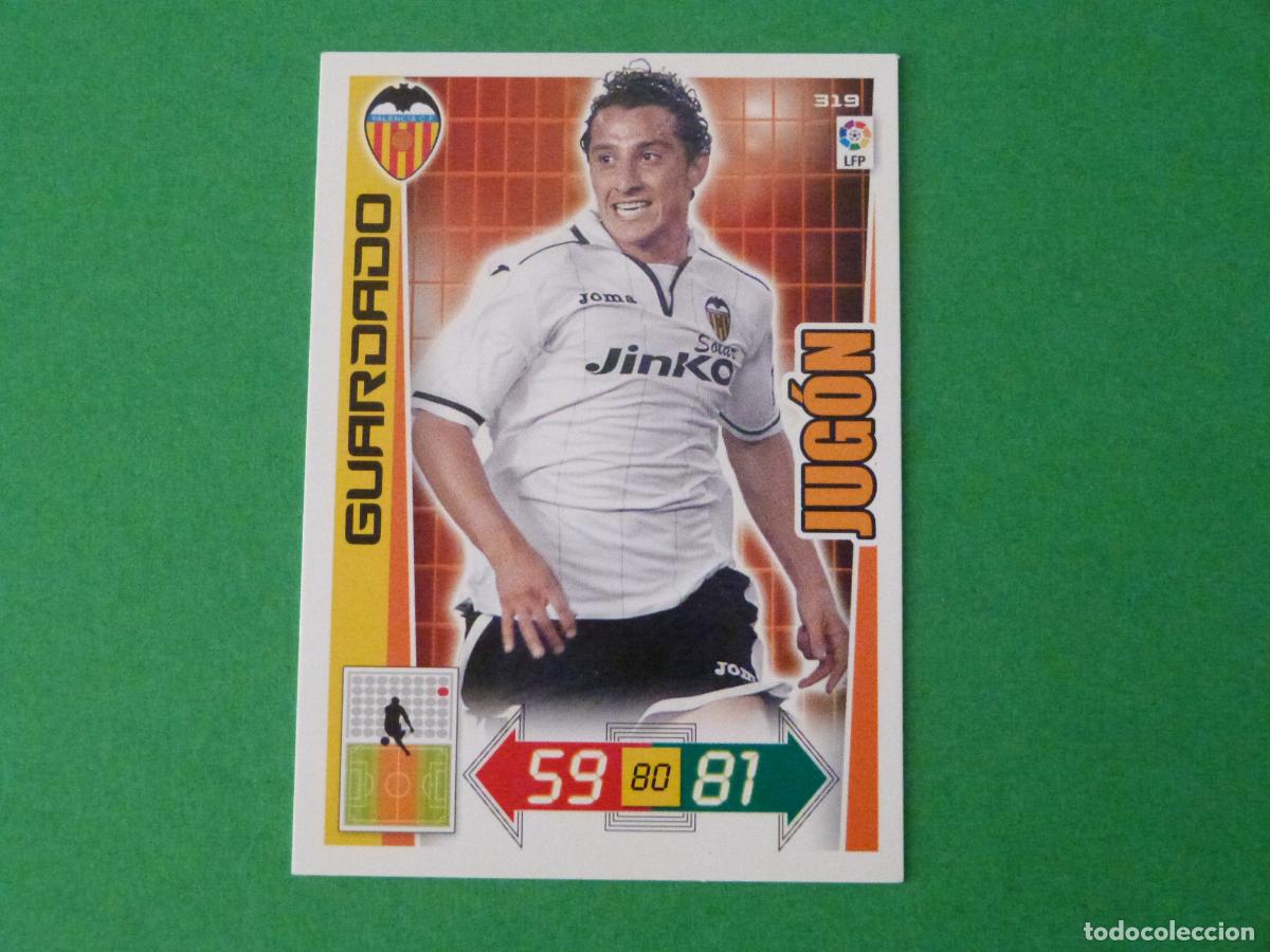 Cromos de F&uacute;tbol: TRADING CARD FUTBOL GUARDADO VALENCIA C.F. N&ordm; 319 LIGA ADRENALYN XL 2012-2013/12-13