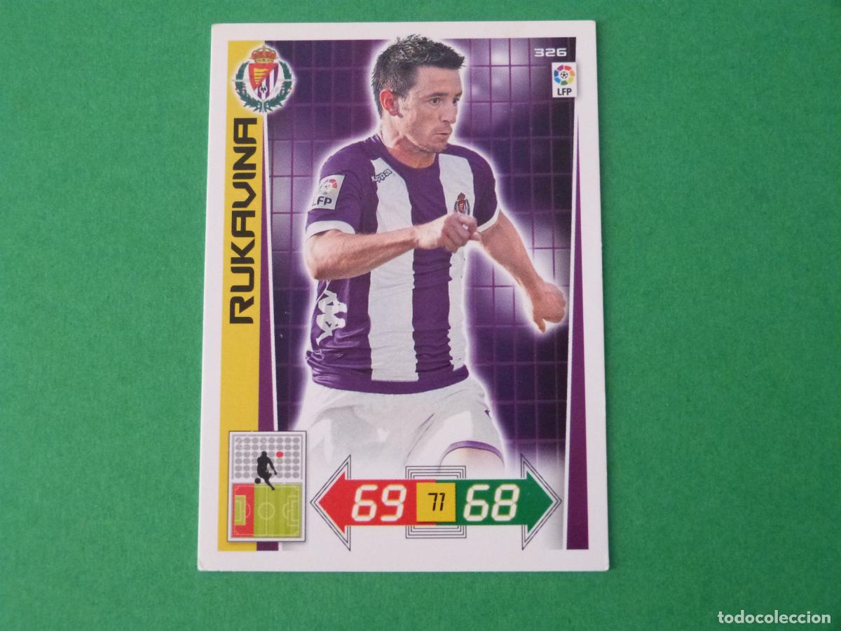 Cromos de F&uacute;tbol: TRADING CARD FUTBOL RUKAVINA REAL VALLADOLID N&ordm; 326 LIGA ADRENALYN XL 2012-2013/12-13