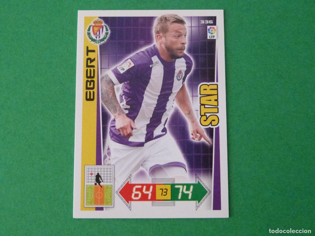 Cromos de F&uacute;tbol: TRADING CARD FUTBOL EBERT REAL VALLADOLID N&ordm; 336 LIGA ADRENALYN XL 2012-2013/12-13