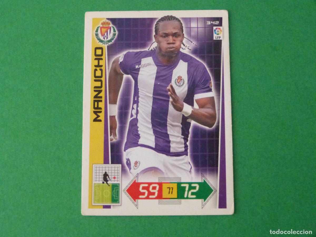 Cromos de F&uacute;tbol: TRADING CARD FUTBOL MANUCHO REAL VALLADOLID N&ordm; 342 LIGA ADRENALYN XL 2012-2013/12-13