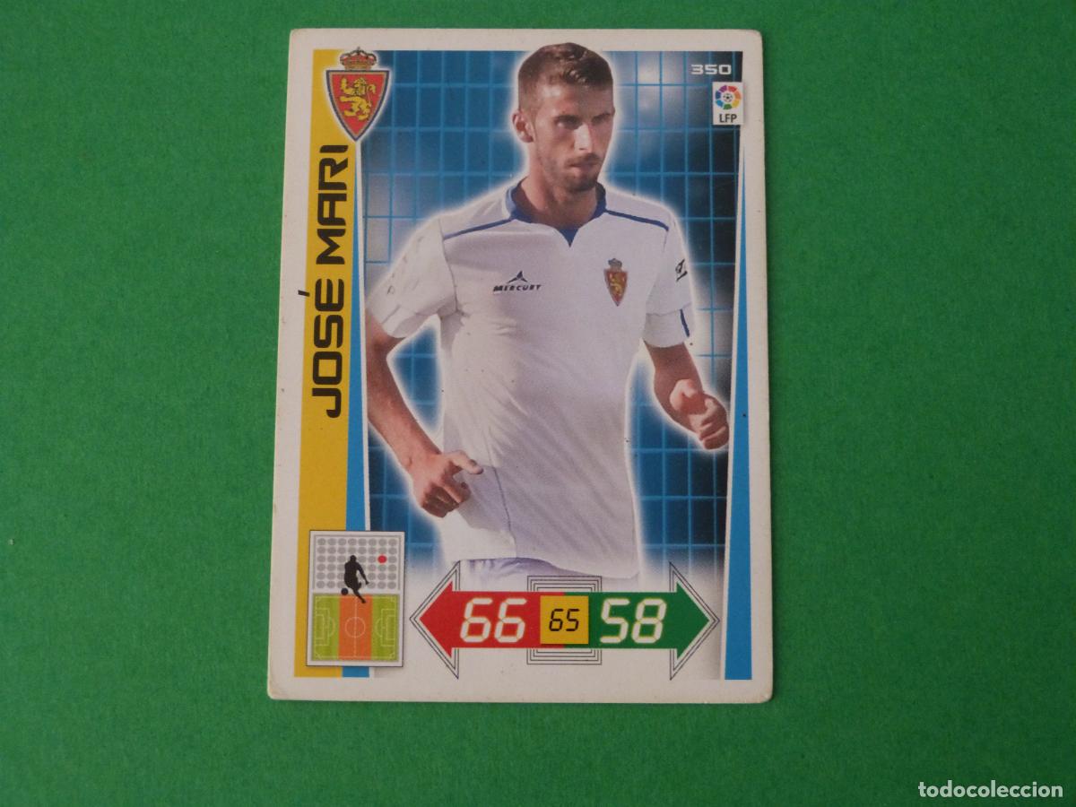 Cromos de F&uacute;tbol: TRADING CARD FUTBOL JOSE MARI REAL ZARAGOZA N&ordm; 350 LIGA ADRENALYN XL 2012-2013/12-13