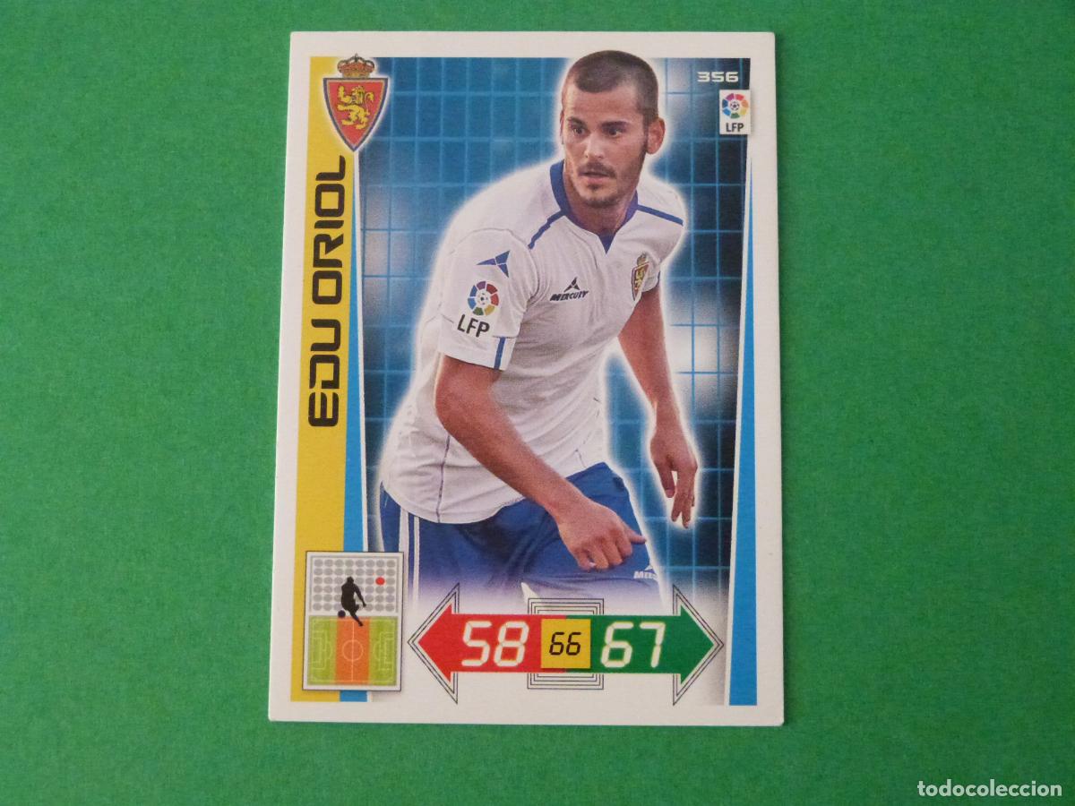 Cromos de F&uacute;tbol: TRADING CARD FUTBOL EDU ORIOL REAL ZARAGOZA N&ordm; 356 LIGA ADRENALYN XL 2012-2013/12-13
