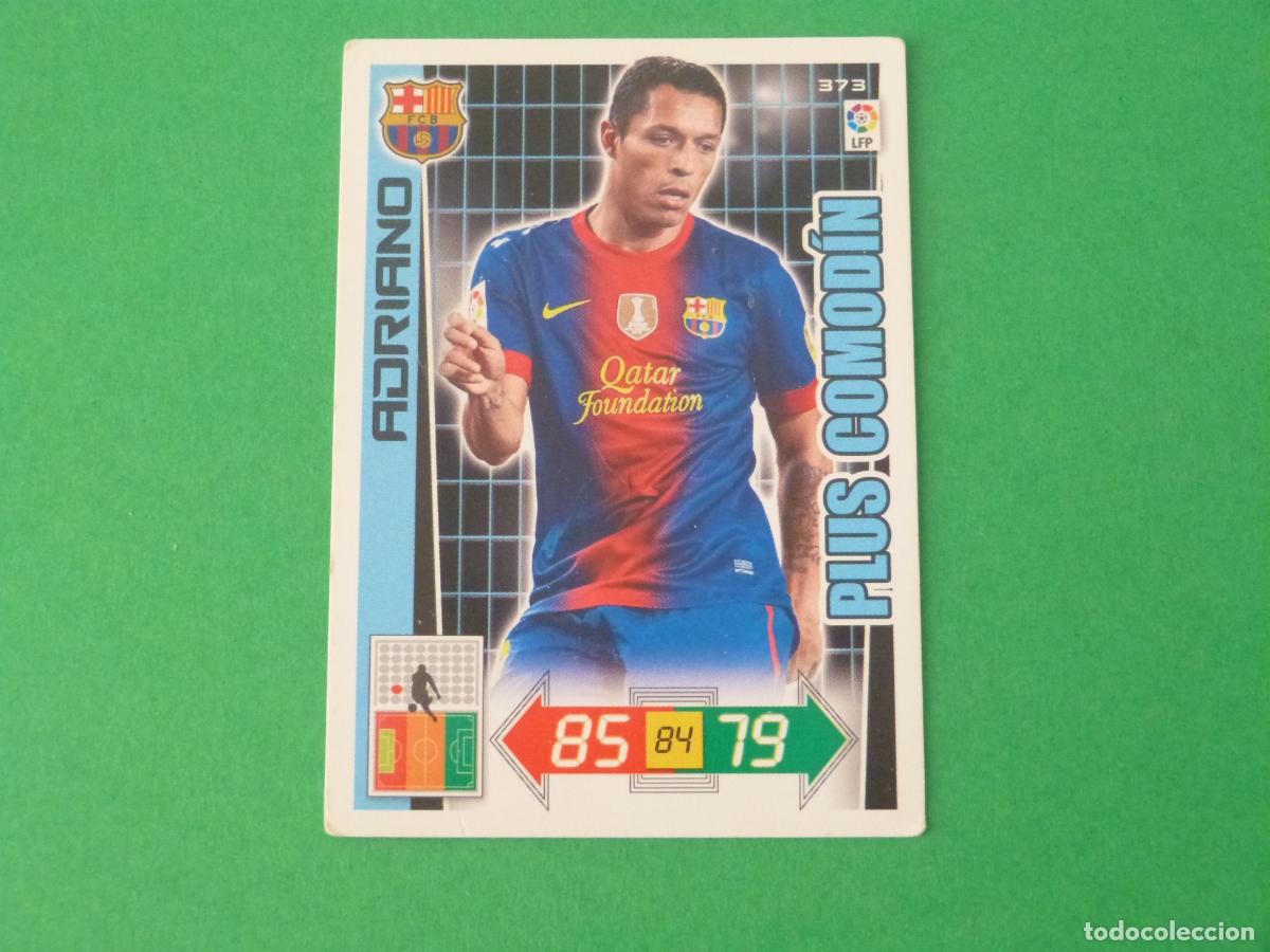Cromos de F&uacute;tbol: TRADING CARD FUTBOL ADRIANO F.C. BARCELONA N&ordm; 373 LIGA ADRENALYN XL 2012-2013/12-13