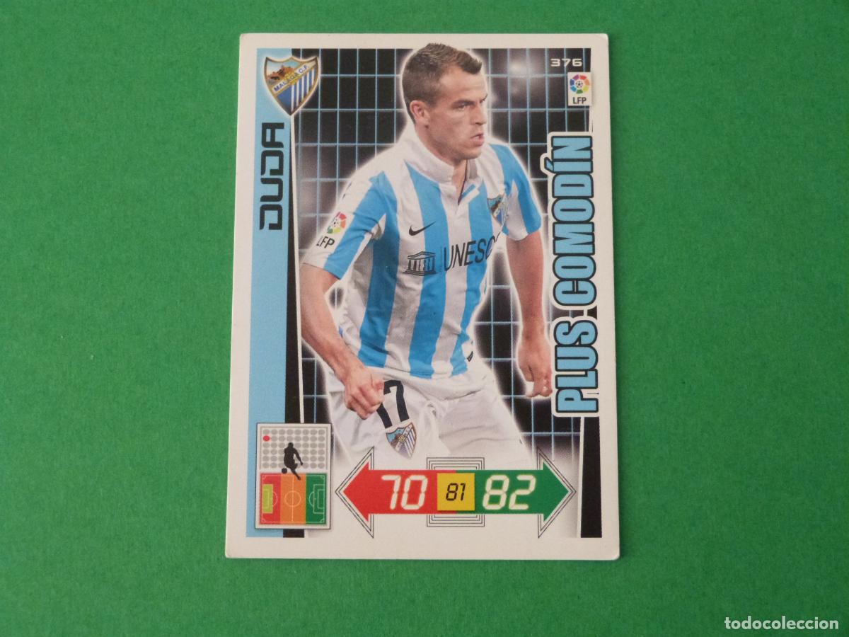 Cromos de F&uacute;tbol: TRADING CARD FUTBOL DUDA MALAGA C.F. N&ordm; 376 LIGA ADRENALYN XL 2012-2013/12-13