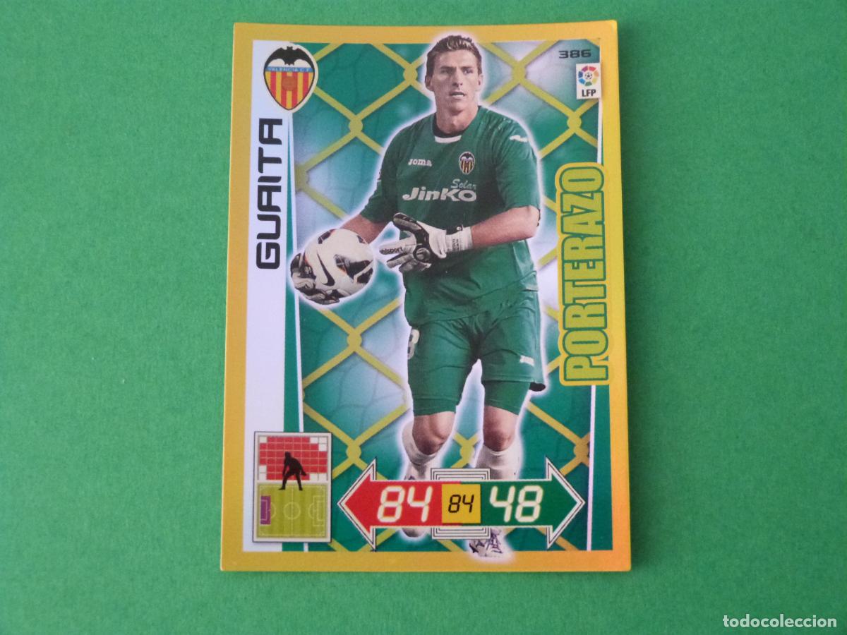 Cromos de F&uacute;tbol: TRADING CARD FUTBOL GUAITA VALENCIA C.F. N&ordm; 386 LIGA ADRENALYN XL 2012-2013/12-13