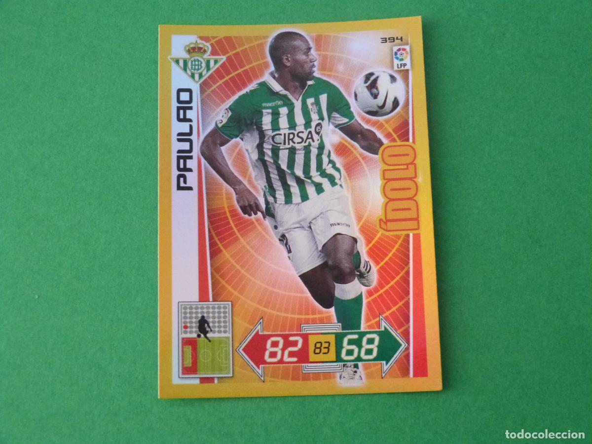 Figurine di Calcio: TRADING CARD FUTBOL PAULAO REAL BETIS BALOMPIE N&ordm; 394 LIGA ADRENALYN XL 2012-2013/12-13