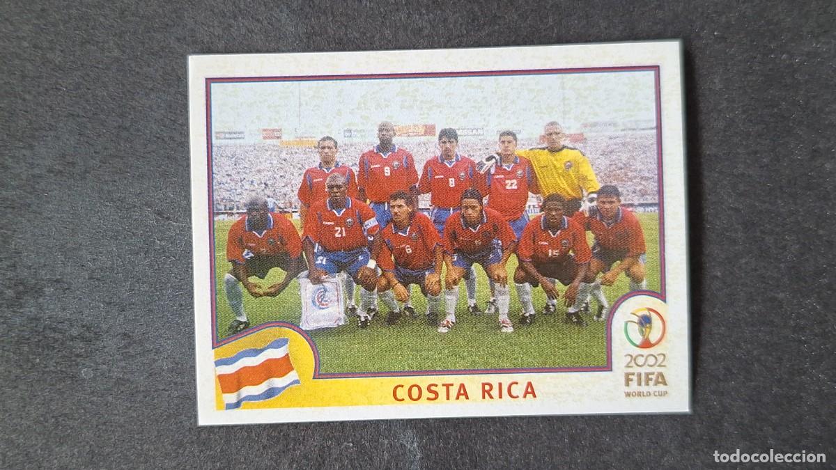 Figurine di Calcio: L2 EQUIPO SELECCION COSTA RICA 223 MUNDIAL KOREA Y JAPON 2002 PANINI NUNCA PEGADO SIN PEGAR