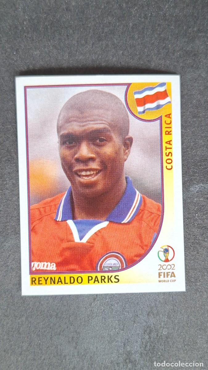 Cromos de F&uacute;tbol: L2 REYNALDO PARKS SELECCION COSTA RICA 227 MUNDIAL KOREA Y JAPON 2002 PANINI NUNCA PEGADO SIN PEGAR