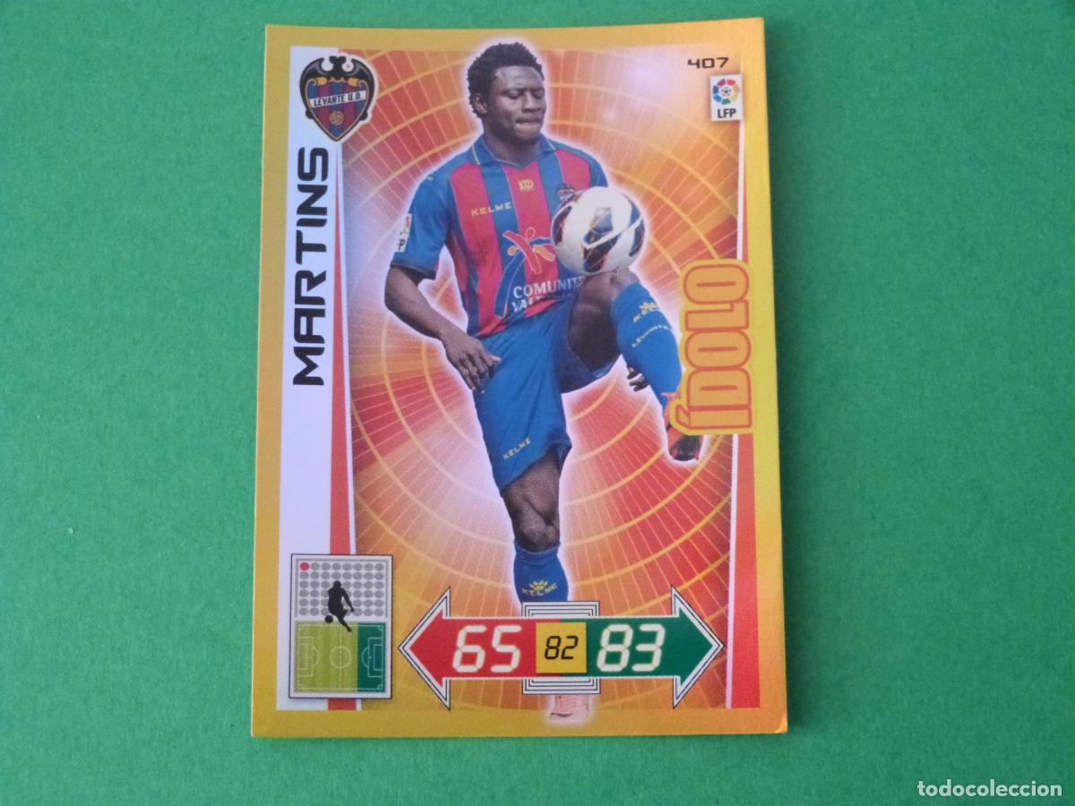 Cromos de F&uacute;tbol: TRADING CARD FUTBOL MARTINS LEVANTE U.D. N&ordm; 407 LIGA ADRENALYN XL 2012-2013/12-13