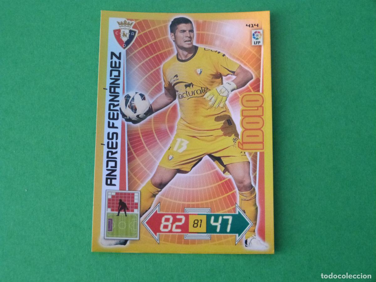 Cromos de F&uacute;tbol: TRADING CARD FUTBOL ANDRES FERNANDEZ AT. OSASUNA N&ordm; 414 LIGA ADRENALYN XL 2012-2013/12-13