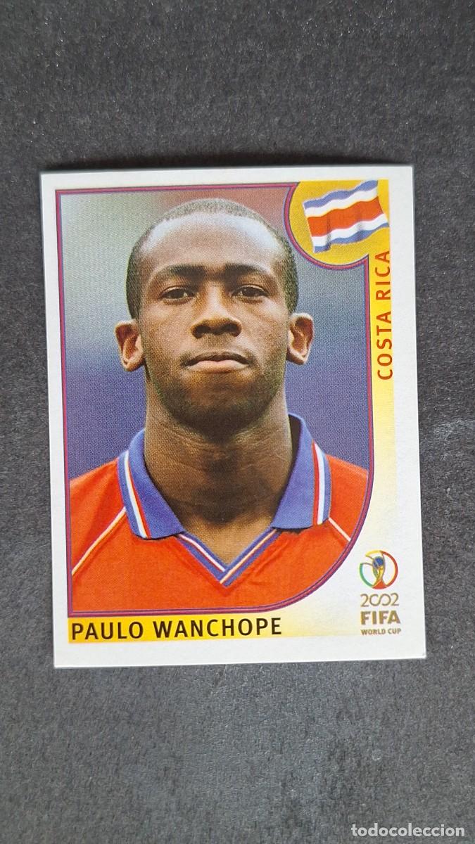 Cromos de F&uacute;tbol: L2 WANCHOPE SELECCION COSTA RICA 238 MUNDIAL KOREA Y JAPON 2002 PANINI NUNCA PEGADO SIN PEGAR