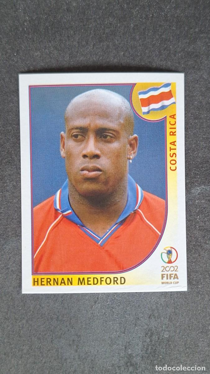 Cromos de F&uacute;tbol: L2 MEDFORD SELECCION COSTA RICA 239 MUNDIAL KOREA Y JAPON 2002 PANINI NUNCA PEGADO SIN PEGAR