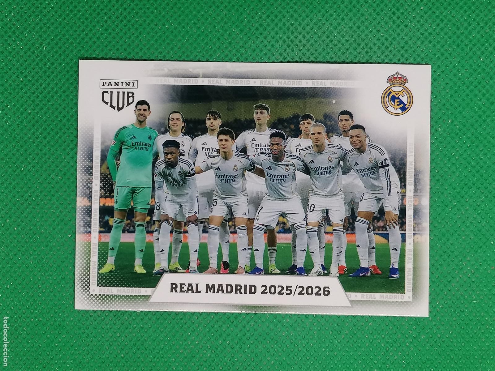 Cromos de F&uacute;tbol: 2 ALINEACION BASE CARD ⚽ PANINI CLUB REAL MADRID CARD 25 26 2025 2026 ⚽