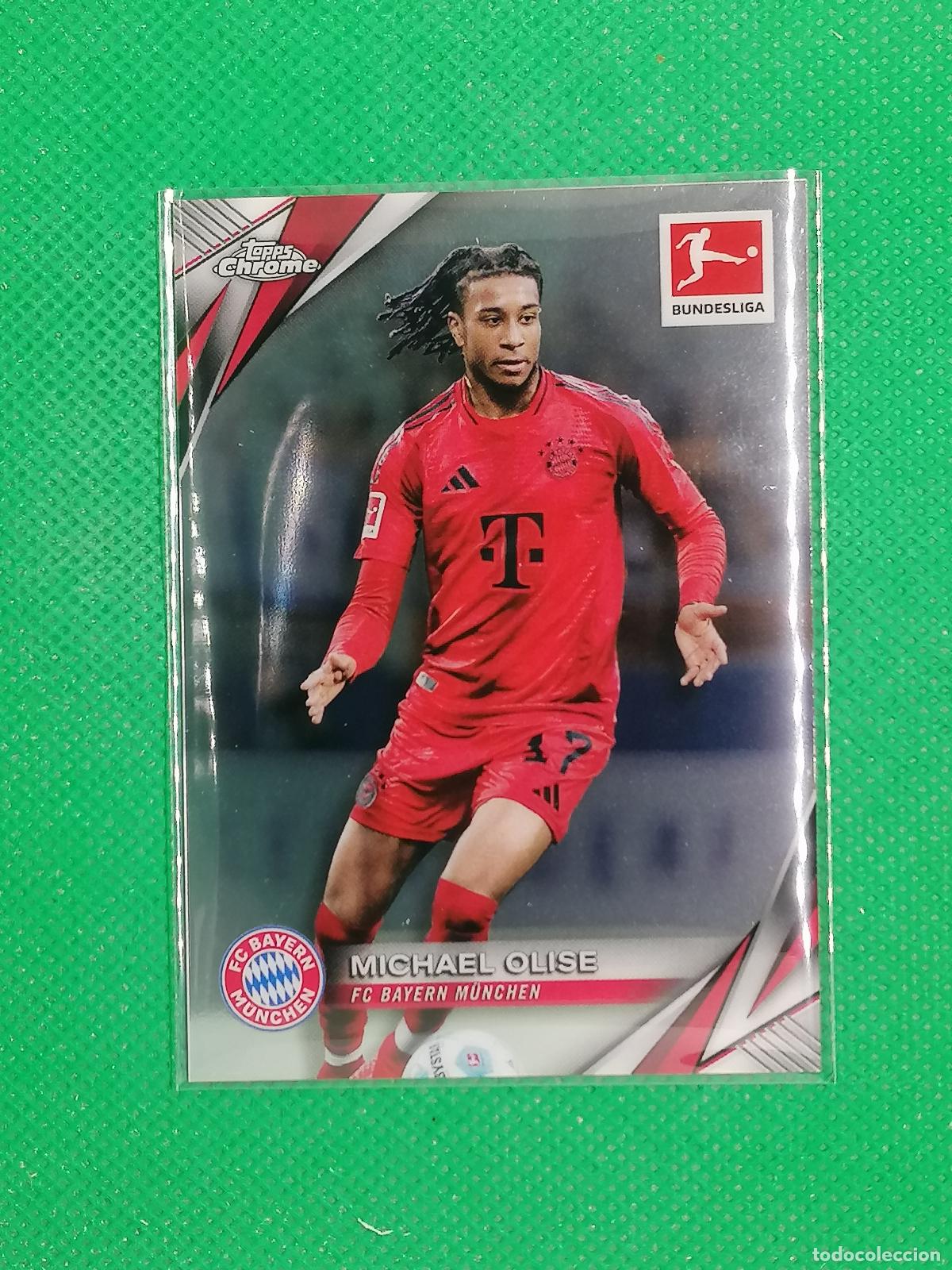 Cromos de F&uacute;tbol: 82 MICHAEL OLISE BAYERN MUNICH ⚽ TOPPS CHROME BUNDESLIGA 24 25 2024 2025 ⚽