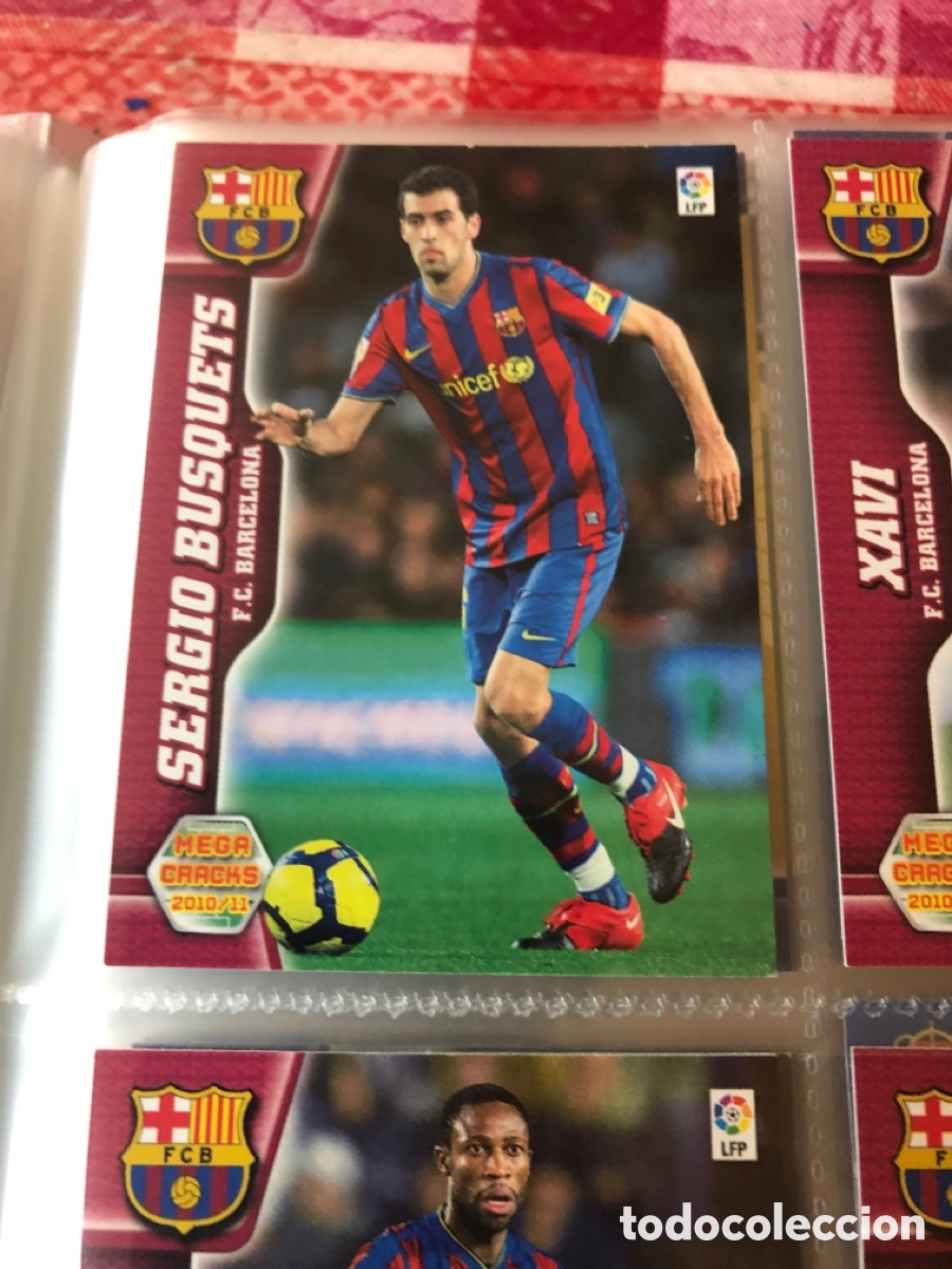 Cromos de F&uacute;tbol: Megacracks 2010 2011 Sergio Busquets 64 Barcelona