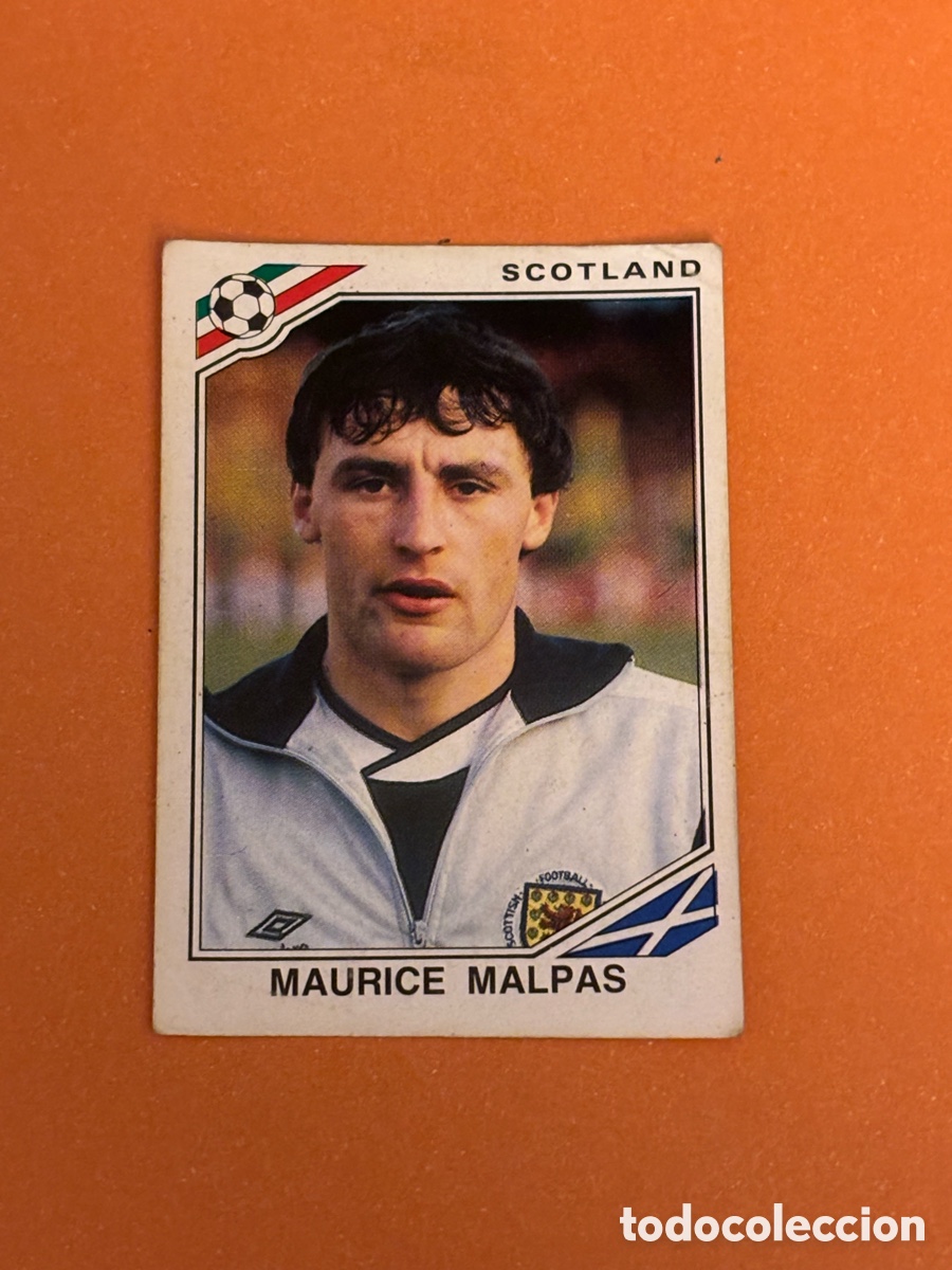 Cromos de F&uacute;tbol: MAURICE MALPAS SELECCION ESCOCIA 334 MUNDIAL MEXICO 86 PANINI NUNCA PEGADO