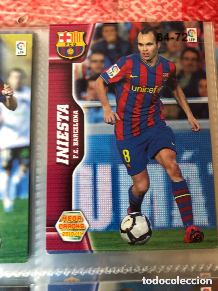 Cromos de F&uacute;tbol: Megacracks 2010 2011 iniesta 66 Barcelona