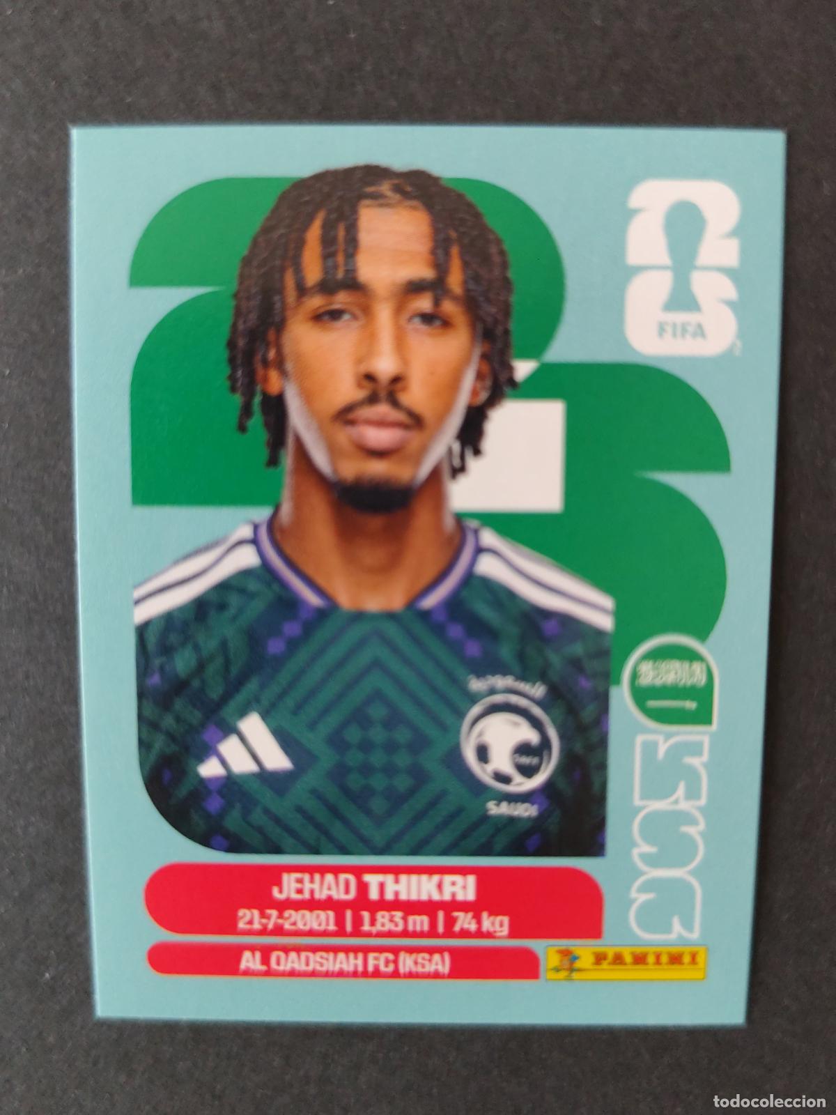 Cromos de F&uacute;tbol: KSA6 JIHAD THAKRI 6 ARABIA SAUD&Iacute; MUNDIAL FIFA WORLD CUP 2026 STICKER PANINI SIN PEGAR
