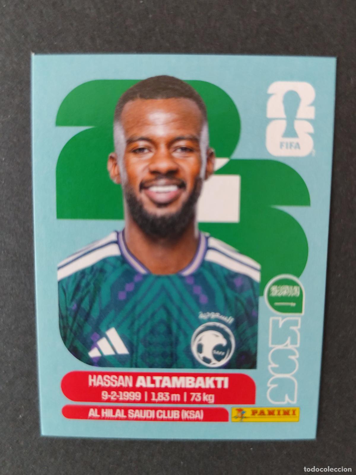Cromos de F&uacute;tbol: KSA8 HASSAN ALTAMBAKTI 8 ARABIA SAUD&Iacute; MUNDIAL FIFA WORLD CUP 2026 STICKER PANINI SIN PEGAR
