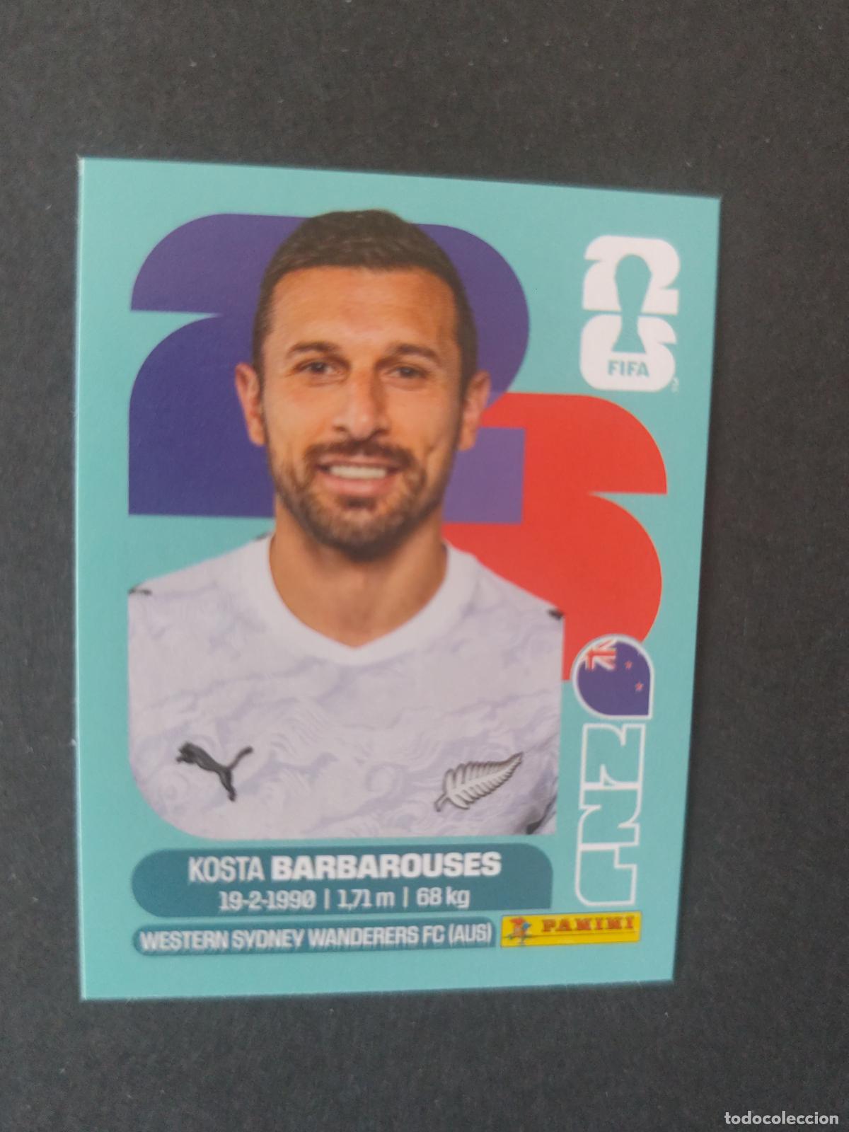 Cromos de F&uacute;tbol: NZL20 KOSTA BARBAROUSES 20 NUEVA ZELANDA MUNDIAL FIFA WORLD CUP 2026 STICKER PANINI SIN PEGAR