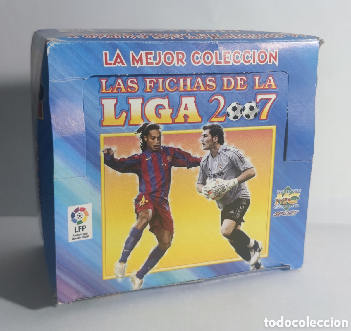 Cromos de F&uacute;tbol: Caja con 50 sobres sin abrir Mundicromo 2007