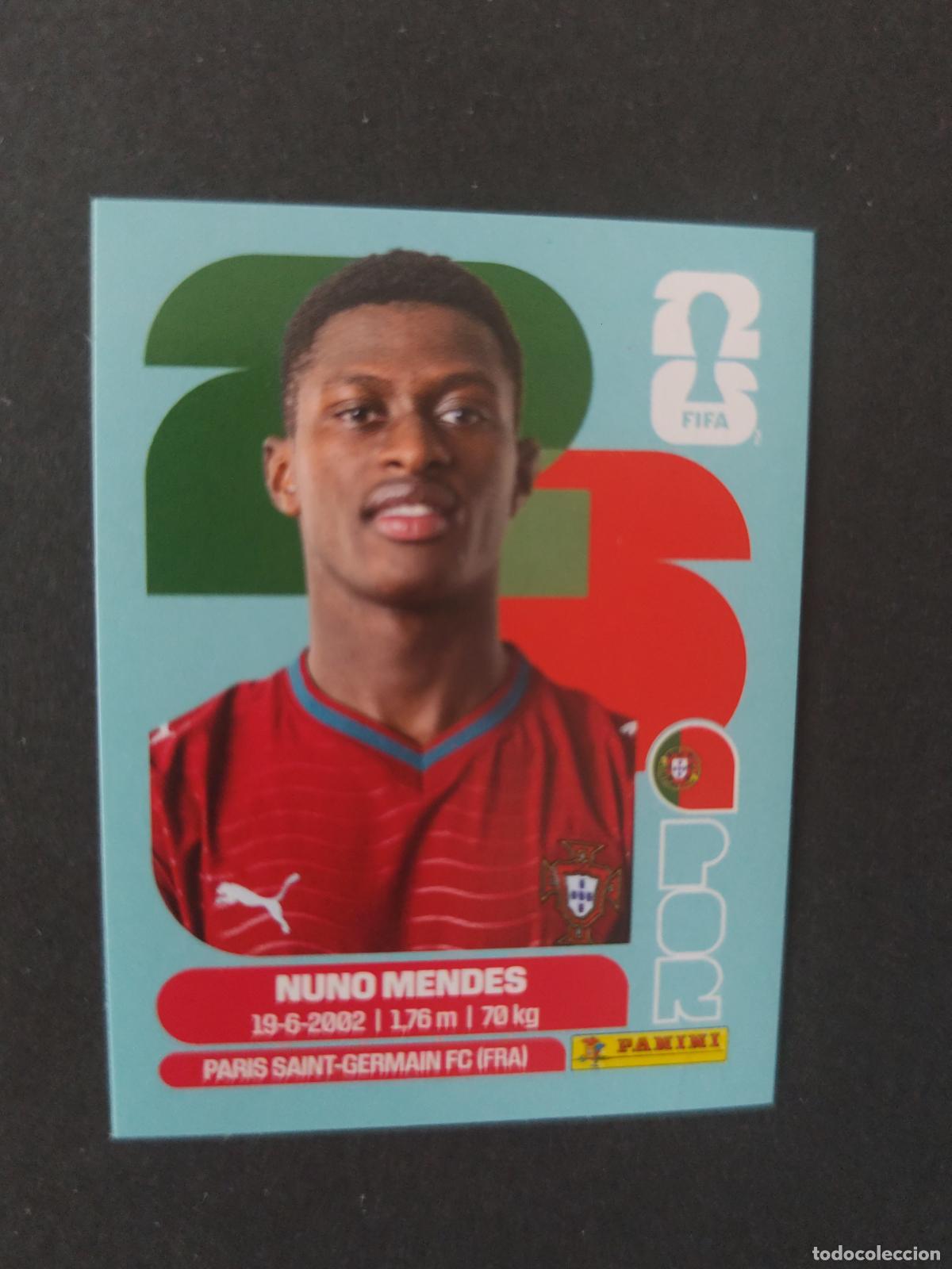 Cromos de F&uacute;tbol: POR7 NUNO MENDES 7 PORTUGAL MUNDIAL FIFA WORLD CUP 2026 STICKER PANINI SIN PEGAR
