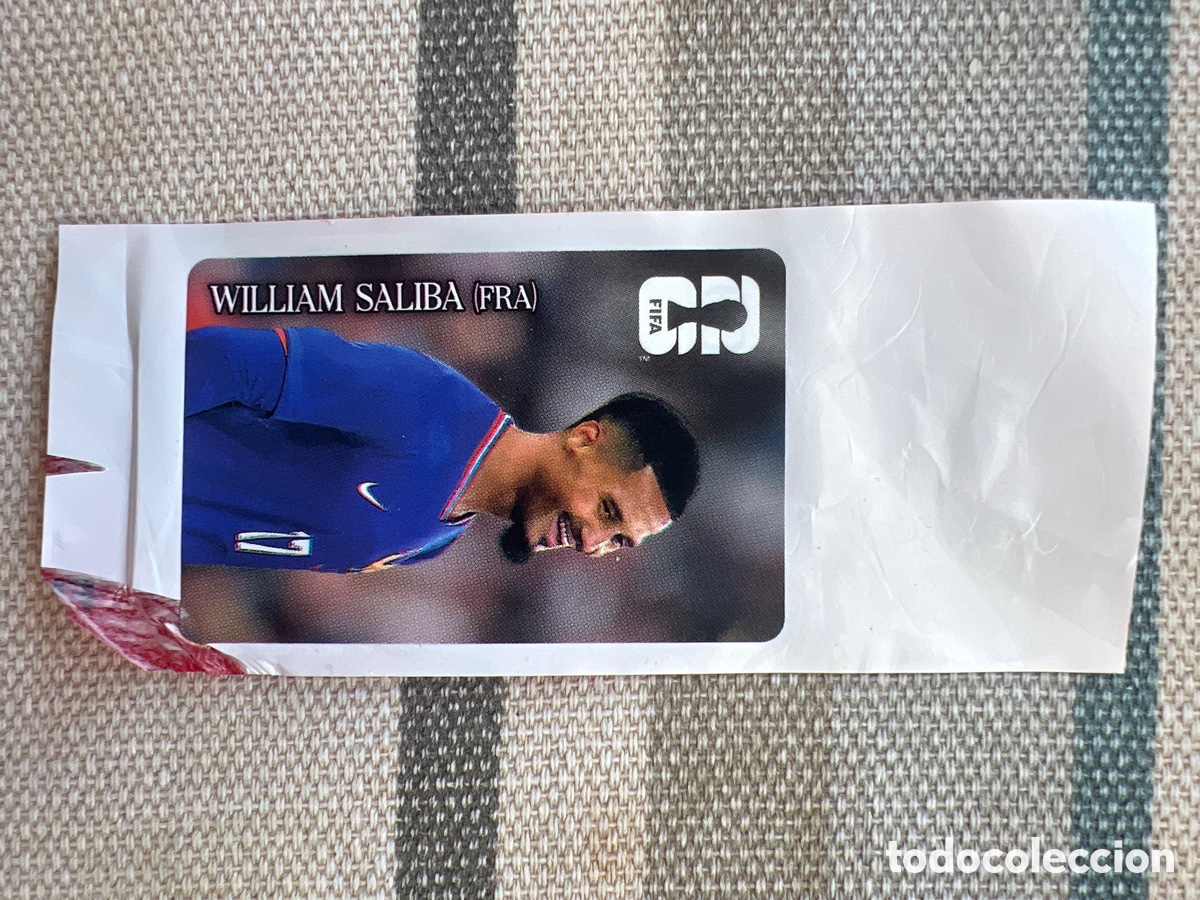 Fu&szlig;ball-Sticker: WILLIAM SALIBA (FRANCIA). CROMO PANINI PROMOCI&Oacute;N COCA-COLA MUNDIAL FIFA 2026.
