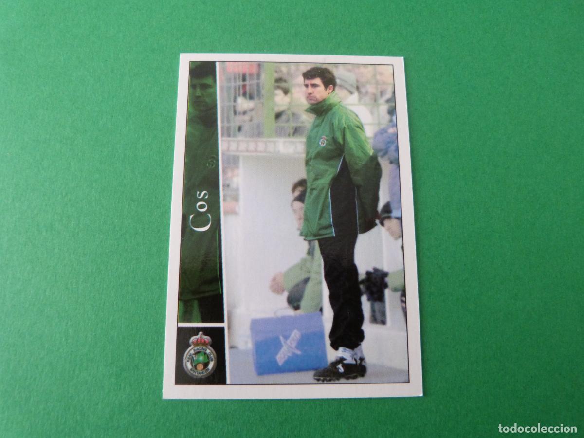 Cromos de F&uacute;tbol: TRADING CARD FUTBOL COS RACING SANTANDER N&ordm; 682 + FICHAS LIGA MUNDICROMO 2003/02-03
