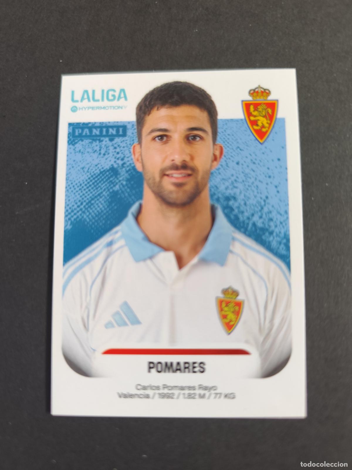 Cromos de F&uacute;tbol: 408 B POMARES ZARAGOZA SEGUNDA 2&ordf; DIVISI&Oacute;N LIGA HYPERMOTION 2025 2026 25 26 PEDIDO M&Iacute;NIMO 2&euro;