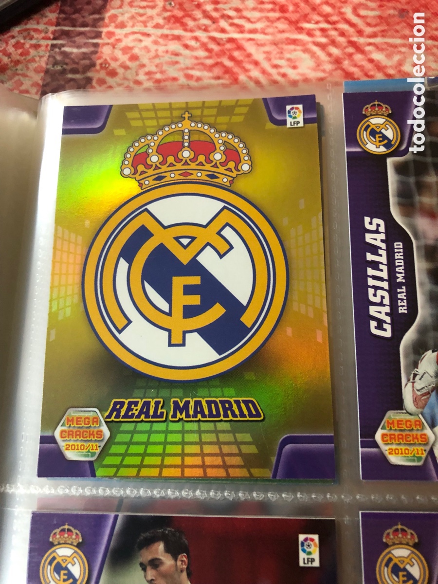 Cromos de F&uacute;tbol: Megacracks 2010 2011 escudo real Madrid 163 real Madrid