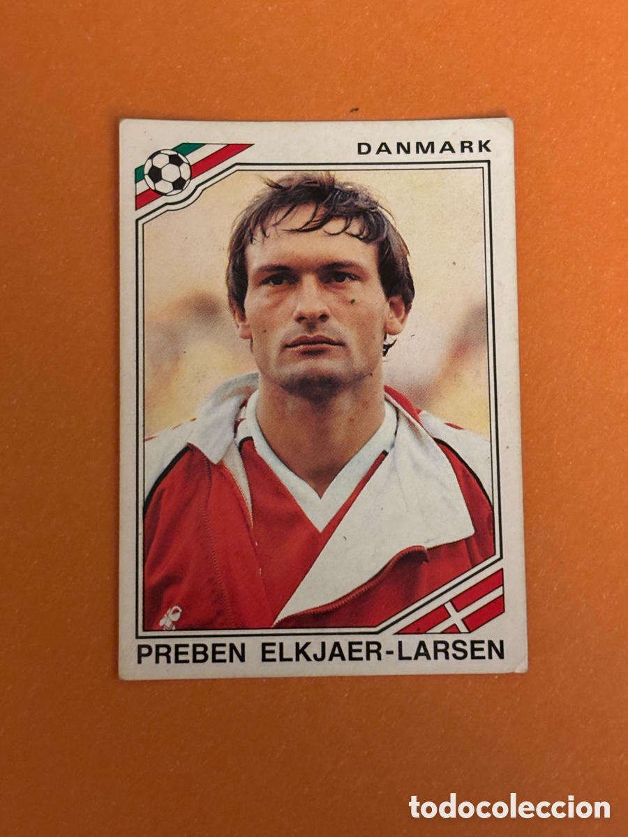 Cromos de F&uacute;tbol: PREBEN ELKJAER-LARSEN SELECCION DINAMARCA 360 MUNDIAL MEXICO 86 PANINI NUNCA PEGADO