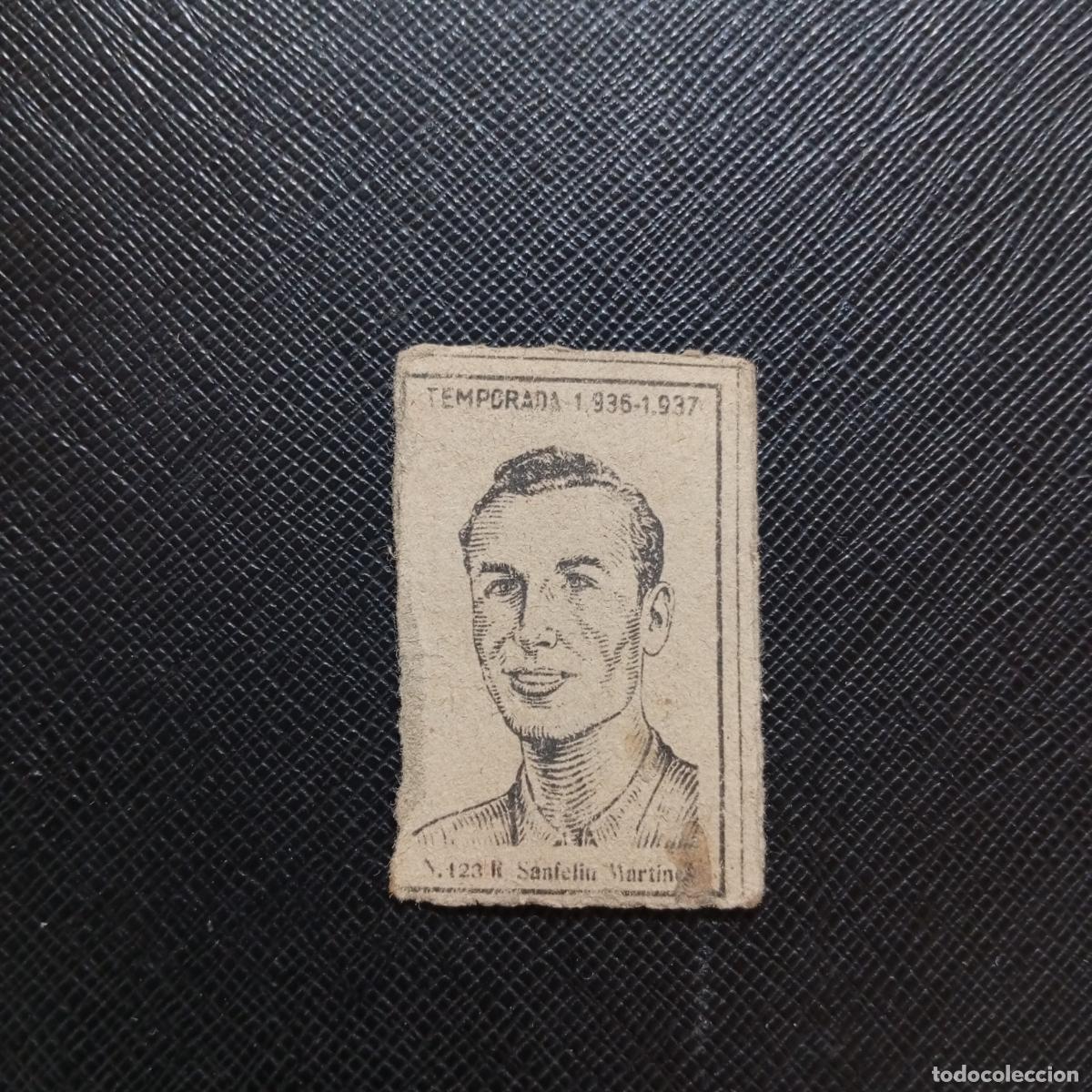 Cromos de F&uacute;tbol: 123 SANFELIU MARTINEZ GRANADA CERILLAS Y FOSFOROS 1936 1937 FUTBOL LIGA 36 37 CROMO - A184 PG35