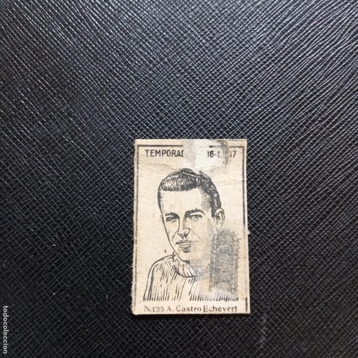 Cromos de F&uacute;tbol: 125 CASTRO ECHEVERT MADRID CERILLAS Y FOSFOROS 1936 1937 FUTBOL LIGA 36 37 CROMO - A184 PG37