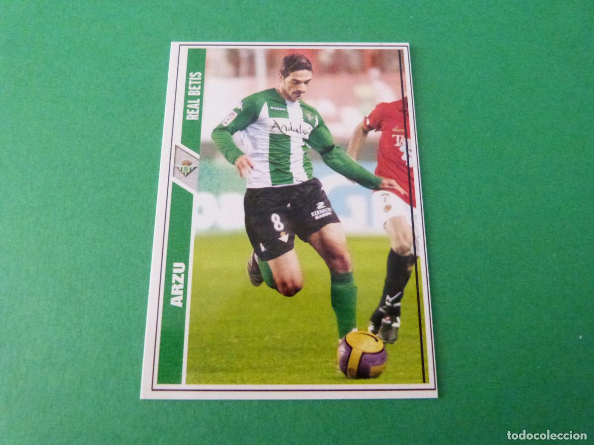 Cromos de F&uacute;tbol: TRADING CARD FUTBOL ARZU REAL BETIS BALOMPIE N&ordm; 419 FICHAS LIGA MUNDICROMO 2007-2008/07-08