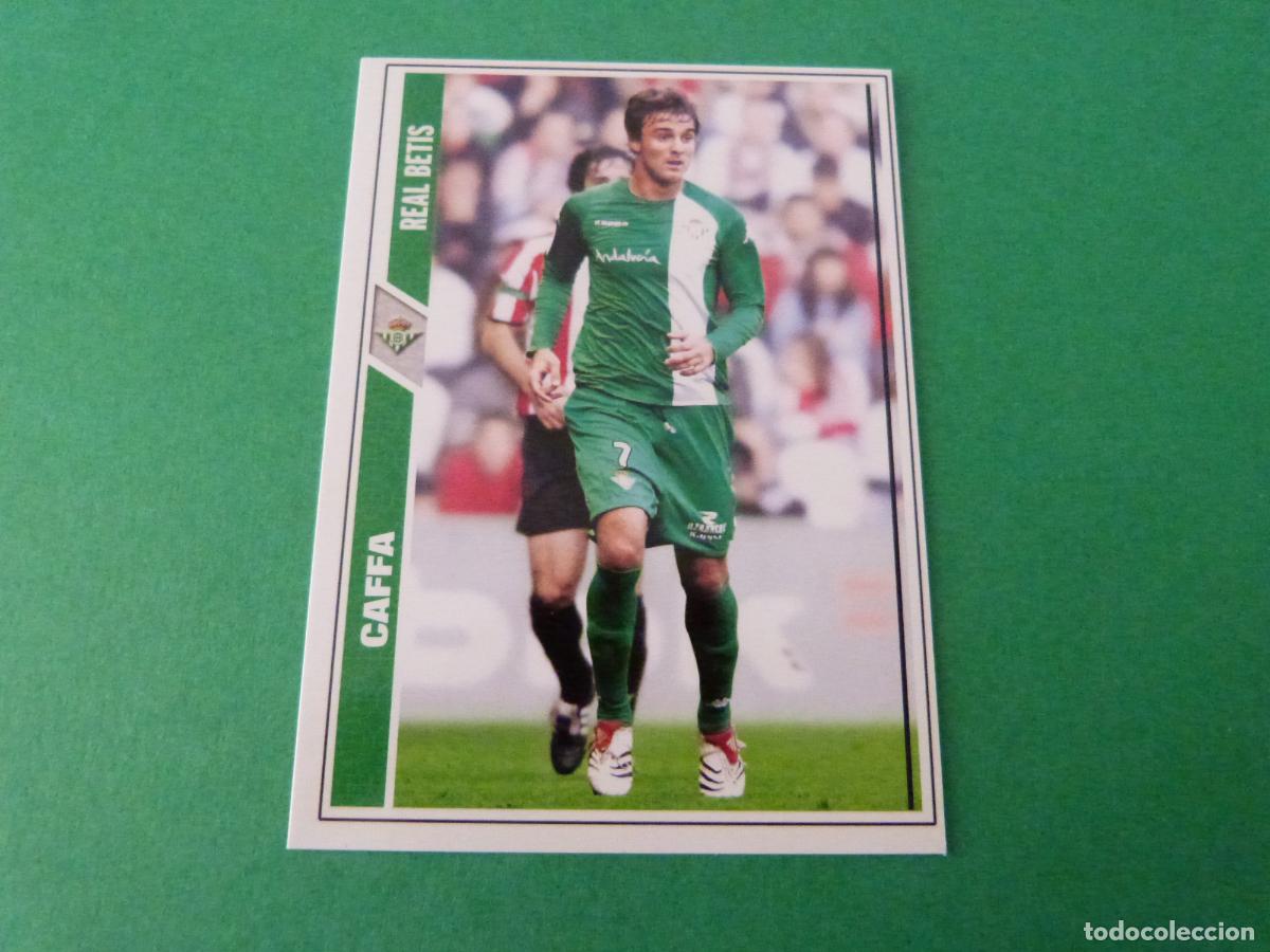 Cromos de F&uacute;tbol: TRADING CARD FUTBOL CAFFA REAL BETIS BALOMPIE N&ordm; 418 FICHAS LIGA MUNDICROMO 2007-2008/07-08