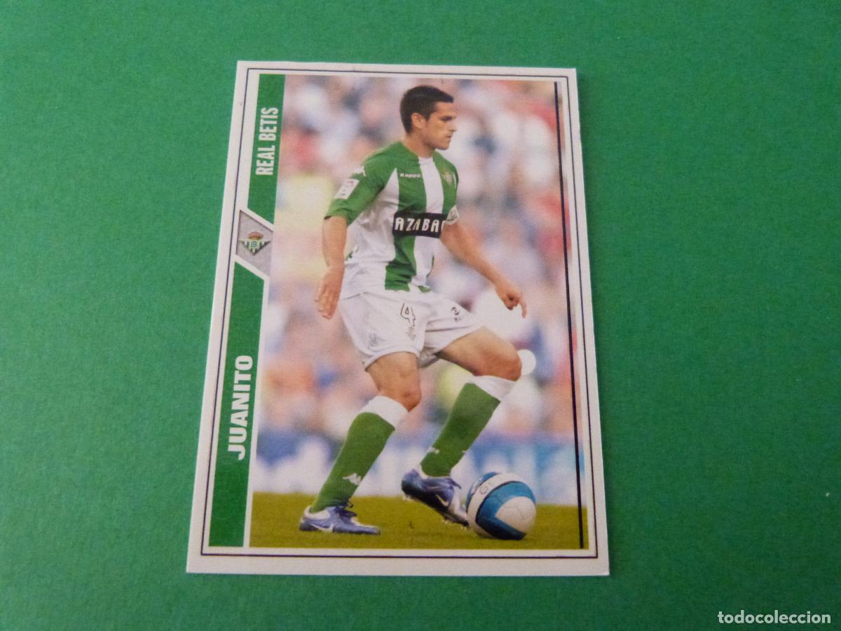 Cromos de F&uacute;tbol: TRADING CARD FUTBOL JUANITO REAL BETIS BALOMPIE N&ordm; 415 FICHAS LIGA MUNDICROMO 2007-2008/07-08