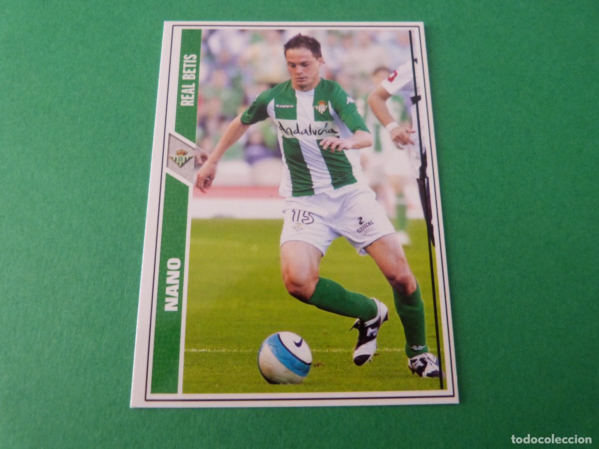 Cromos de F&uacute;tbol: TRADING CARD FUTBOL NANO REAL BETIS BALOMPIE N&ordm; 412 FICHAS LIGA MUNDICROMO 2007-2008/07-08