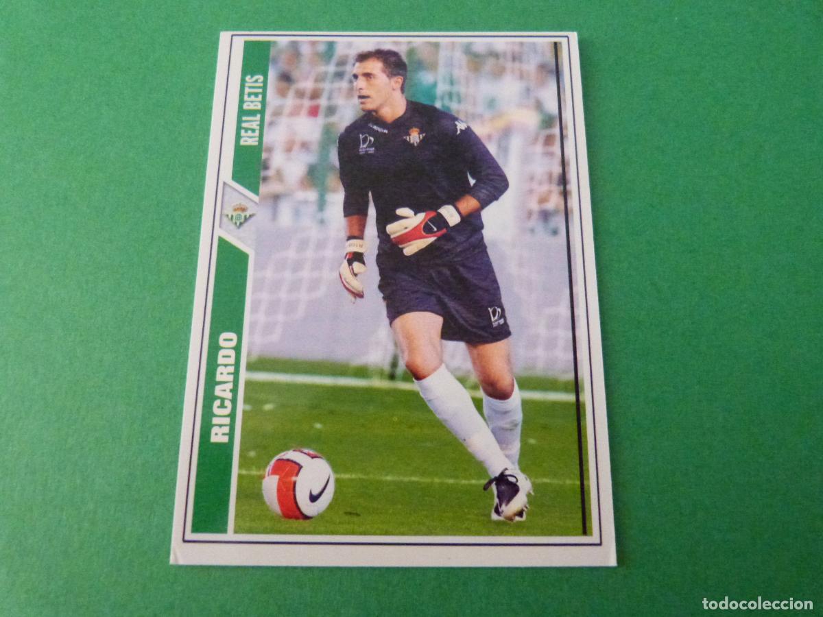 Cromos de F&uacute;tbol: TRADING CARD FUTBOL RICARDO REAL BETIS BALOMPIE N&ordm; 411 FICHAS LIGA MUNDICROMO 2007-2008/07-08