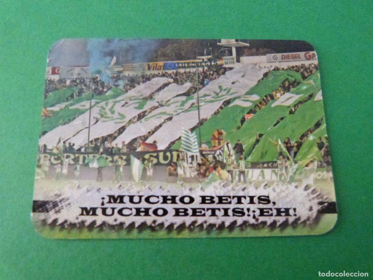 Cromos de F&uacute;tbol: TRADING CARD FUTBOL AFICION HIMNO REAL BETIS BALOMPIE N&ordm; 408 FICHAS LIGA MUNDICROMO 2007-2008/07-08