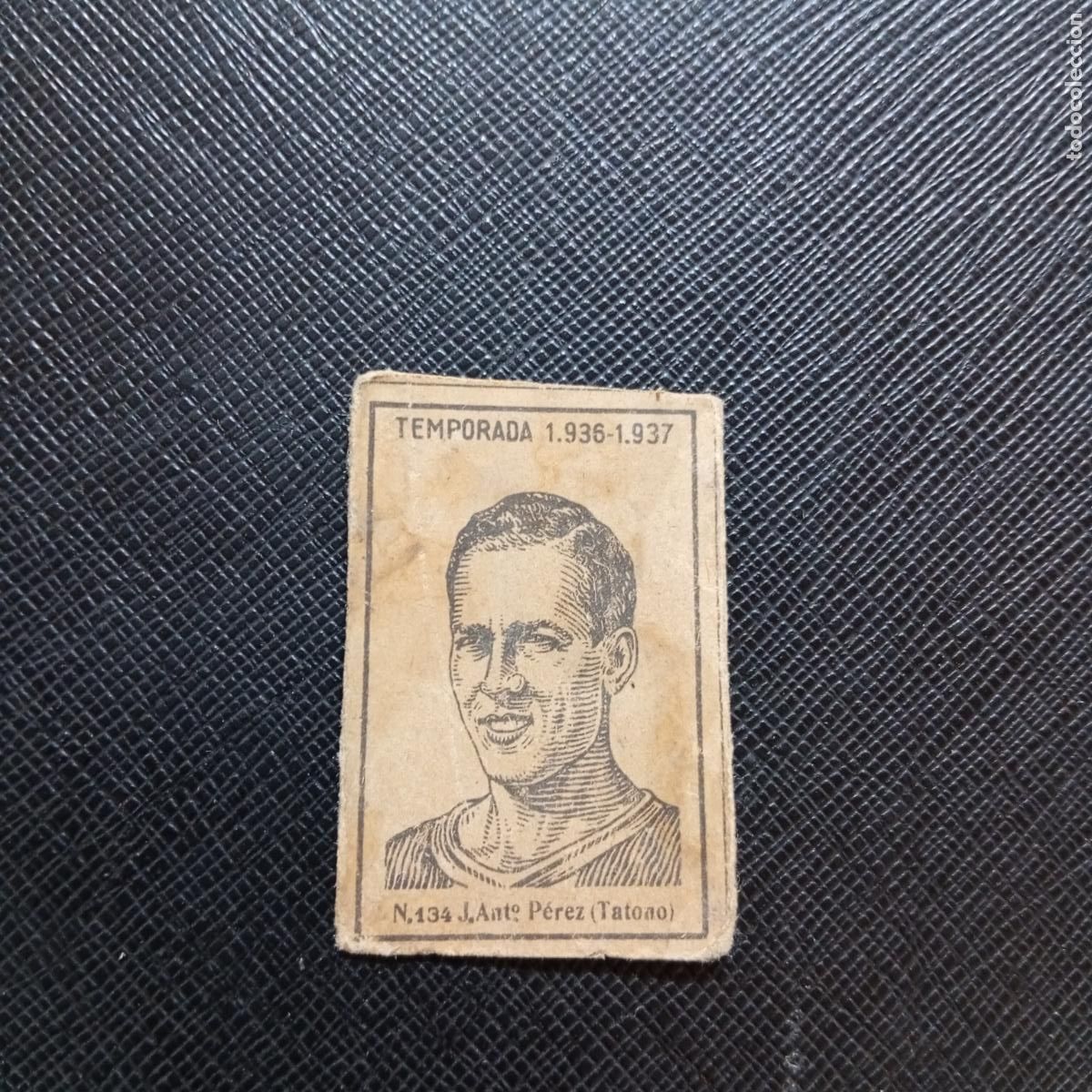 Cromos de F&uacute;tbol: 134 JOSE ANTONIO PEREZ TATONO HERCULES CERILLAS Y FOSFOROS 1936 1937 LIGA 36 37 CROMO - A184 PG49