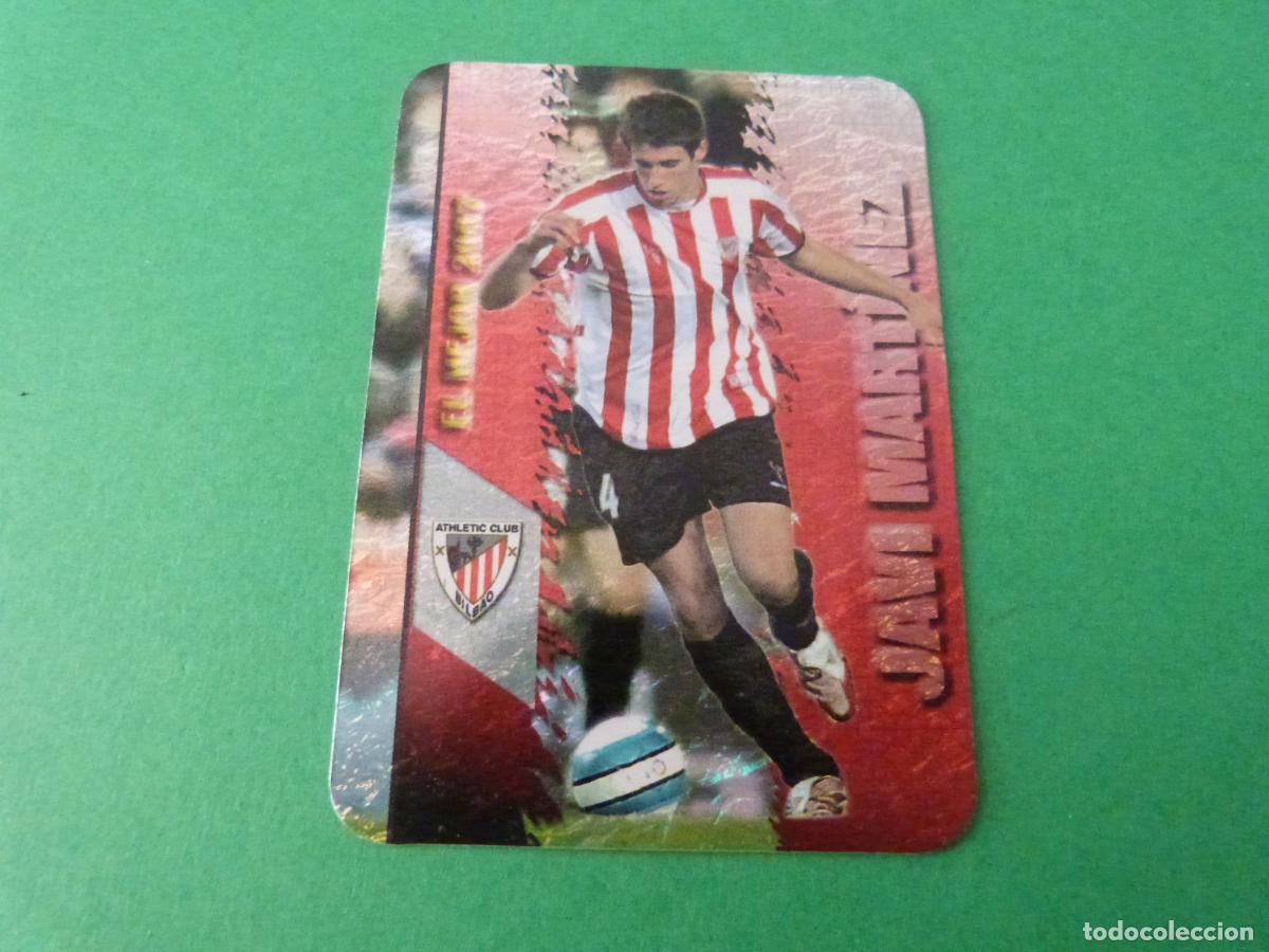 Cromos de F&uacute;tbol: TRADING CARD FUTBOL JAVI MARTINEZ ATH. BILBAO JASPEADO N&ordm; 459 FICHAS LIGA MUNDICROMO 2007-2008/07-08