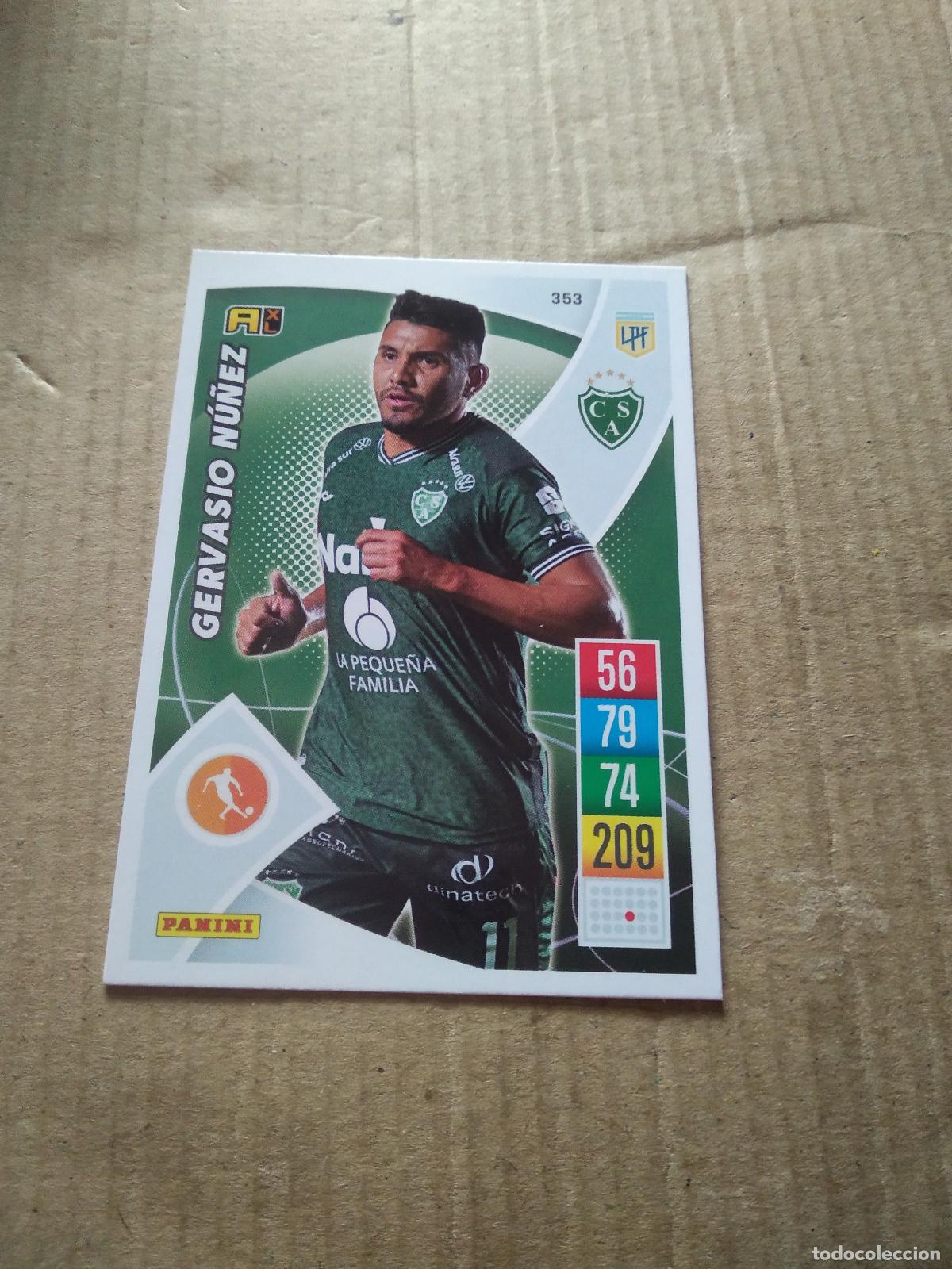 Cromos de F&uacute;tbol: 353 GERVASIO NU&Ntilde;EZ SARMIENTO CROMO FUTBOL ARGENTINO 21-22 PANINI LIGA ARGENTINA 2021-2022