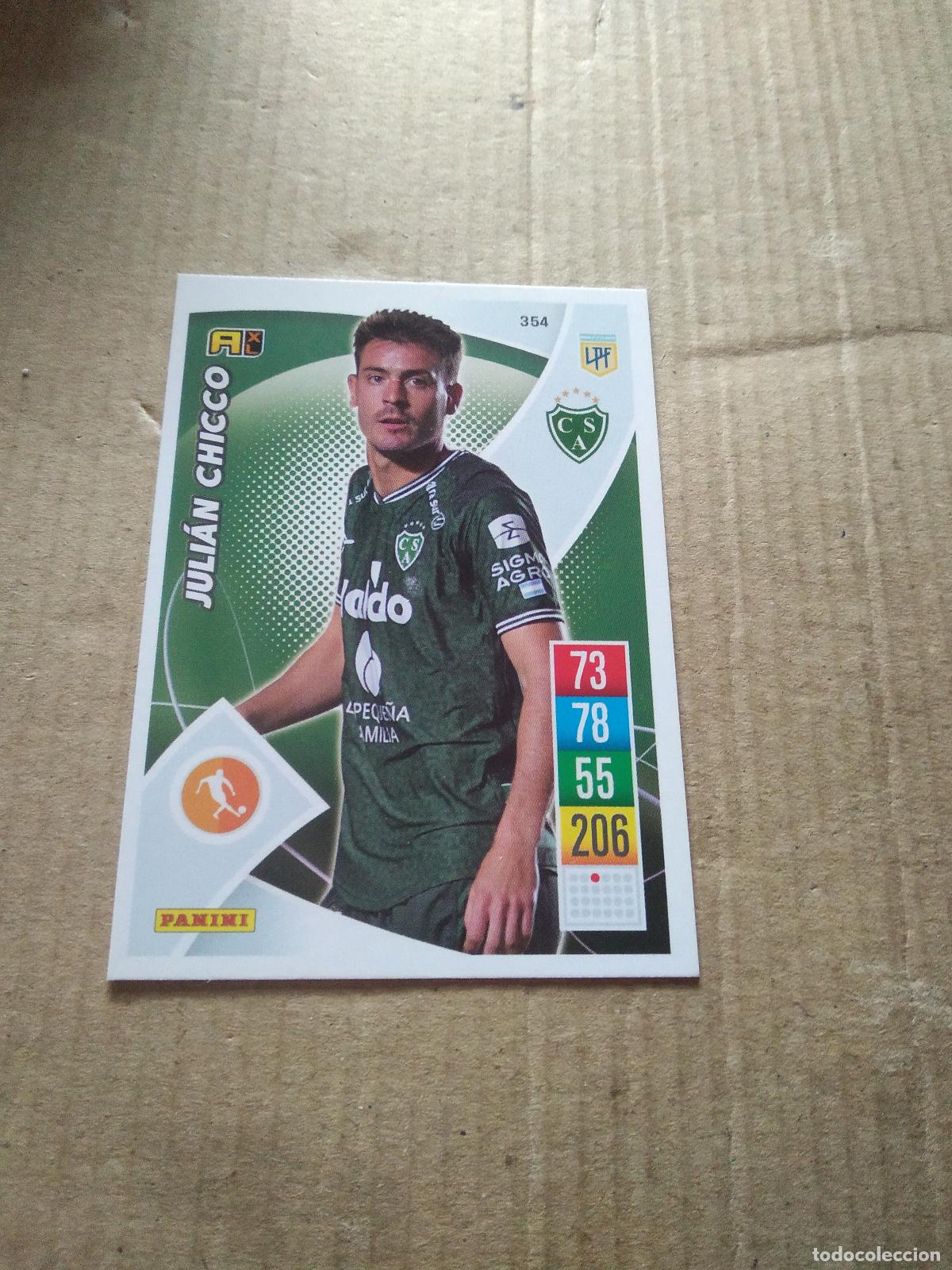 Cromos de F&uacute;tbol: 354 JULIAN CHICCO SARMIENTO CROMO FUTBOL ARGENTINO 21-22 PANINI LIGA ARGENTINA 2021-2022