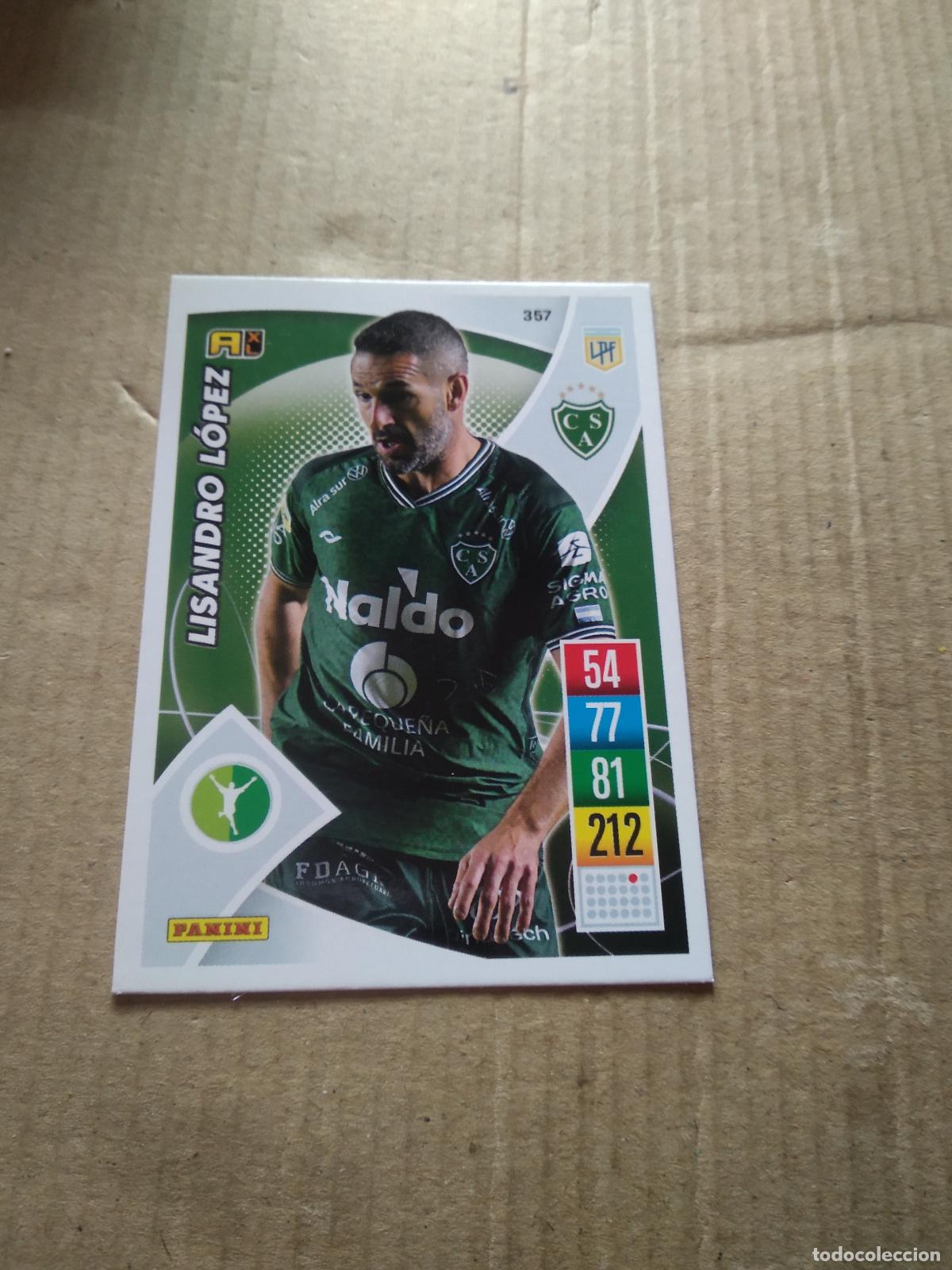 Cromos de F&uacute;tbol: 357 LISANDRO LOPEZ SARMIENTO CROMO FUTBOL ARGENTINO 21-22 PANINI LIGA ARGENTINA 2021-2022